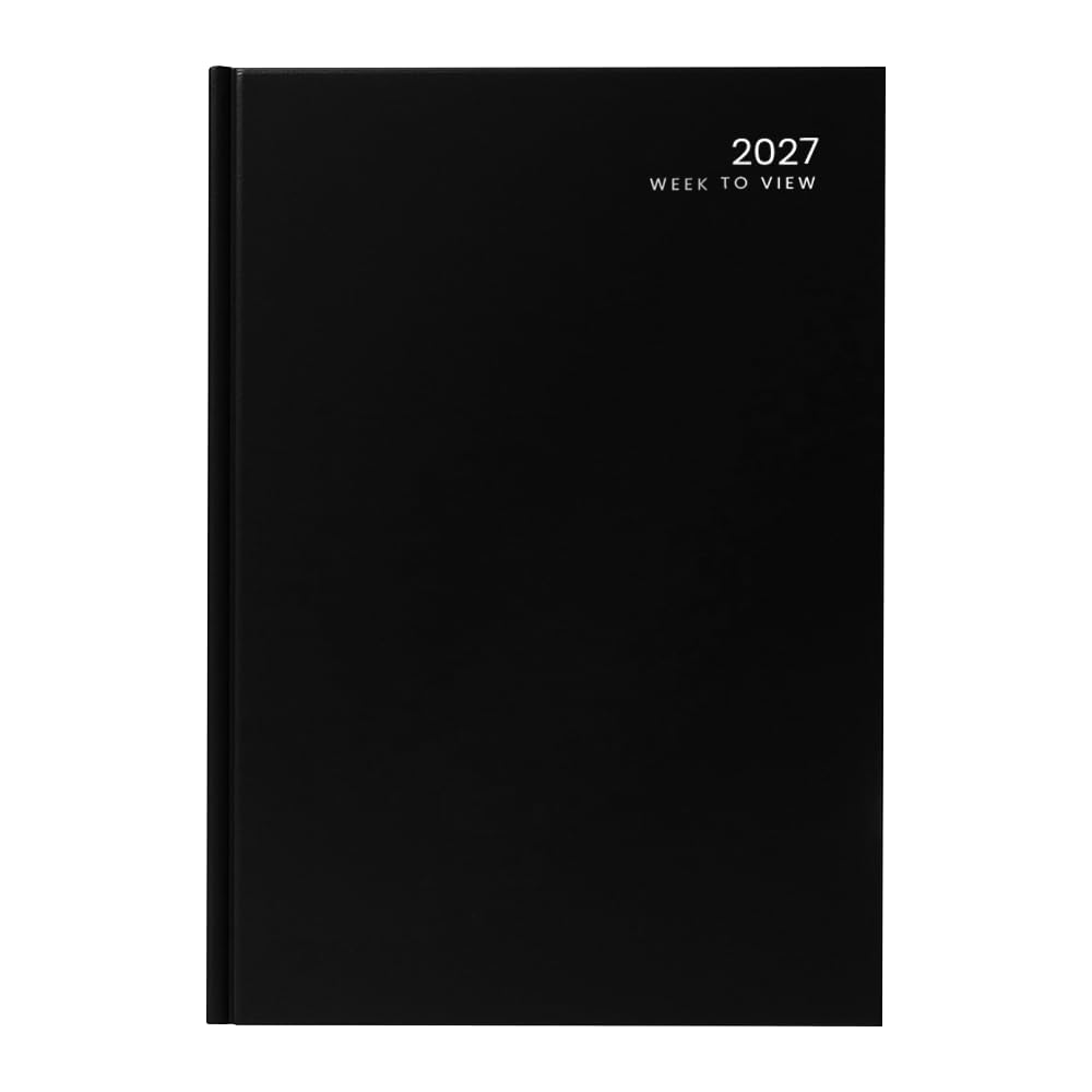 ZOPPER 2026 Diary | 2026 Hard Backed Cover & Ribbon Marker Planner, Journal for Home, Business, Office & Personal Use (A5 Week to View, Black) โ image 1