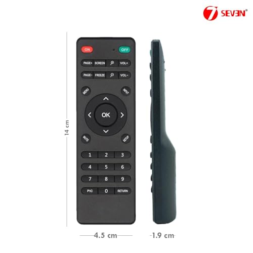 Image of 7SEVEN Universal Projector Remote Control RM-P1375 Plus Model Suitable for Compatible Projector Brands Listed in Catalogue with 2 Step Easy Configuration - Pairing Must !