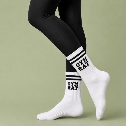 Crewzies Gym Rat Socks for Women, Funny Gifts for Gym Lovers - image 2