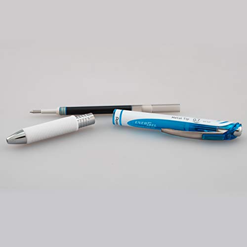 Bolígrafo Pentel EnerGel Pearl Gel Líquido Retráctil 0.7mm Azul 12p miniatura 6