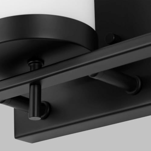 Image of Generation Lighting 3-Light Zire Modern Bath Fixture Wall Lamp Midnight Black 4490303-112, Bathroom Light Fixture for Home Decor, Wall Sconce Vanity Light Fixture and Bathroom Accessory