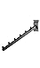 Ball Waterfall Faceout in Black for Wire Grid- Count of 10