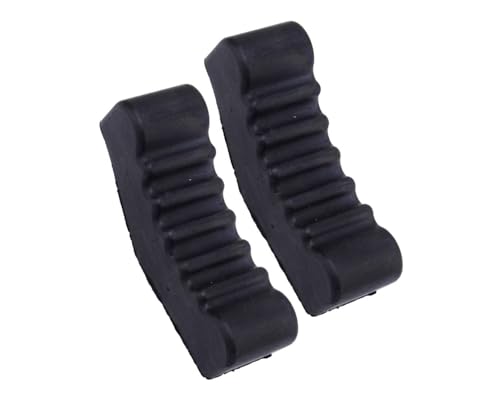 VI5GKE 2pcs Black 6Ton 6T Rubber Axle Jack Pad Jacking Stand Adapter Frame Rail Protector Lifting
