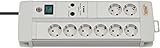 Enchufes Brennenstuhl 1256550378 Regleta contra Subidas de Tensión, 230 V, Gris Claro