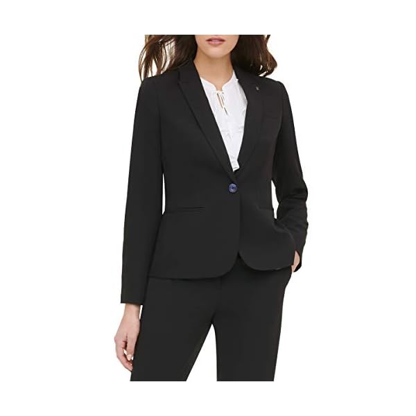 Tommy-Hilfiger-Womens-Blazer–Business-Jacket-with-Flattering-Fit-and-Single-Button-Closure Tommy-Hilfiger-Womens-Blazer–Business-Jacket-with-Flattering-Fit-and-Single-Button-Closure