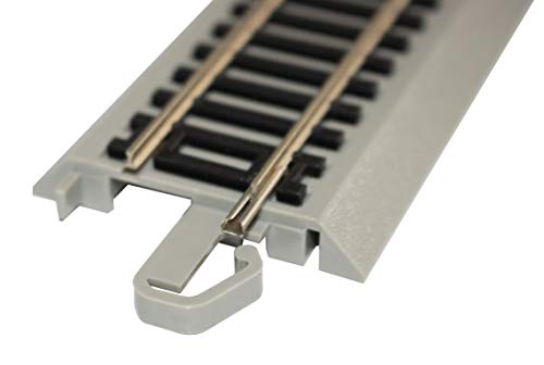 Bachmann Trains Snap-Fit E-Z Track World’s Greatest Hobby First Railroad Track Pack - Nickel Silver Rail With Grey Roadbed - Ho Scale #TOP1