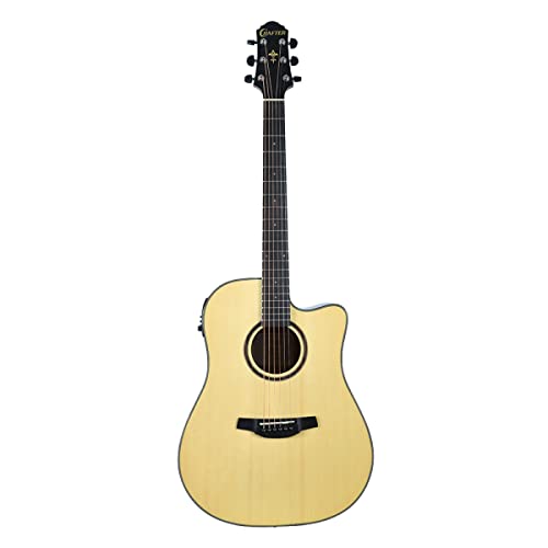 Guitare électro-acoustique Crafter Hde-250n - Les Beatles, Paul McCartney, John Lennon, RIngo Starr, George Harrison Guitare électro-acoustique Crafter Hde-250n
