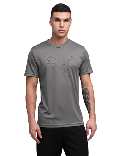 Image of Puma Men Polyester Solid Regular Fit T-Shirt
