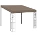 Produktbild vidaXL Wand Pavillon Anbaupavillon Sonnenschutz Pergola Gartenpavillon Terrassendach Überdachung Gartenzelt Partyzelt 3x3x2,5m Taupe