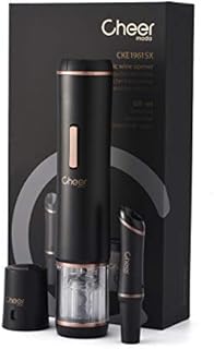 CHEER MODA Electric Wine Bottle Openers-Battery Powered Cordless Automatic Corkscrew Wine Bottle Corkscrew