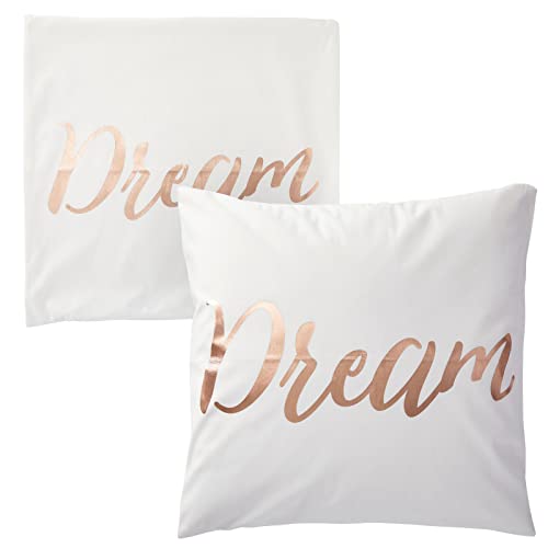 Juvale Set Of 4 Rose Gold Throw Pillow Covers, Live Laugh Love Dream Decorative Cases For Home Decor, Living Room (20X20 In) #TOP7