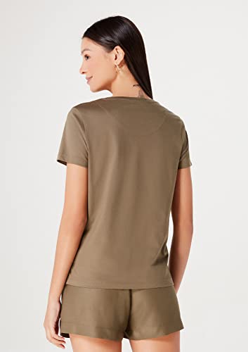 Blusa Mm Fem Mm Feminino, Oliva Medio, M