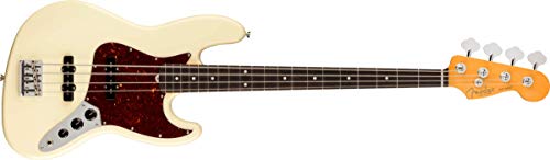 Fender American Professional II Jazz Bass Olympic White RW Electric Bass Guitar with Case