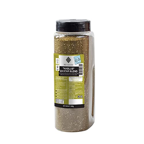 Med Cuisine "Nablus" Za'atar Mix 500GR - DAS GEHEIMNIS KÖSTLICHER LEBENSMITTEL - vegan, ohne andere Zusatzstoffe, Konservierungsmittel oder eigene GVO-Rechte! Cover