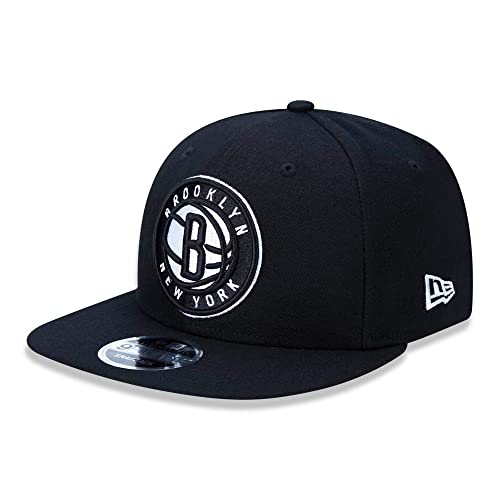 BONE 9FIFTY ORIGINAL FIT NBA NETS 9FIFTY TEAM COLOR NBA ABA RETA SNAPBACK PRETO New Era