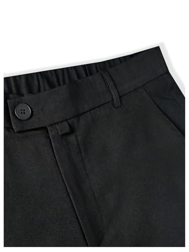 OYOANGLE Men's Slim Fit Dress Pants Classic Business Casual Office Wedding Suit Trousers4