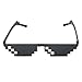 Produktbild SimpleLife Coole 3 Bit MLG Pixelated Sonnenbrille Deal mit ihm Brille Mosaik Pixel SonnenbrilleSchwarz