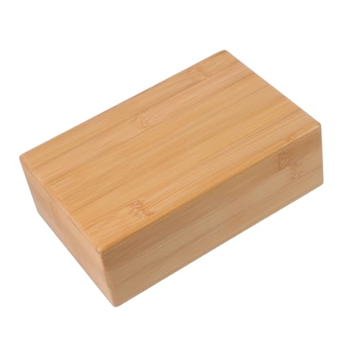 Mikikit 1PC Natural Yoga Brick and Yoga Practice Tool for Home Fitness Smooth Surface for Comfort for Easy Exercise
