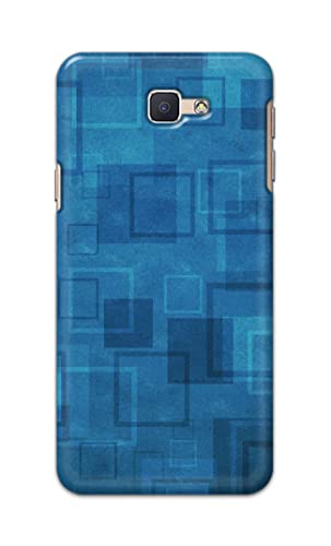 Image of Printed Hard Back Cover Case for Samsung Galaxy J5 Prime | Samsung On 5 2016 Back Cover (Plain Azure Blue) -1302