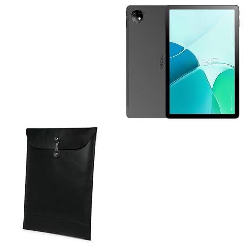 BoxWave Case Compatible with Blackview Oscal Pad 16 - Nero Leather Envelope, Leather Wallet Style Flip Cover