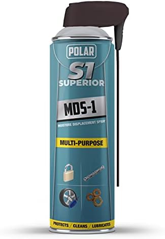 Polar S1 Superior MDS-1 Moisture Water Displacement Spray 500ml, Multi-Purpose, High Performance Lubricant with Smart Straw