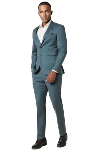 Image of Allen Solly Men's Polyester Blend Two Piece Suit-Dress Set