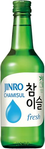 JINRO Soju Chamisul Fresh Traditionell koreanisches alkoholisches Getränk 16 5% vol. 1 x 350 ml