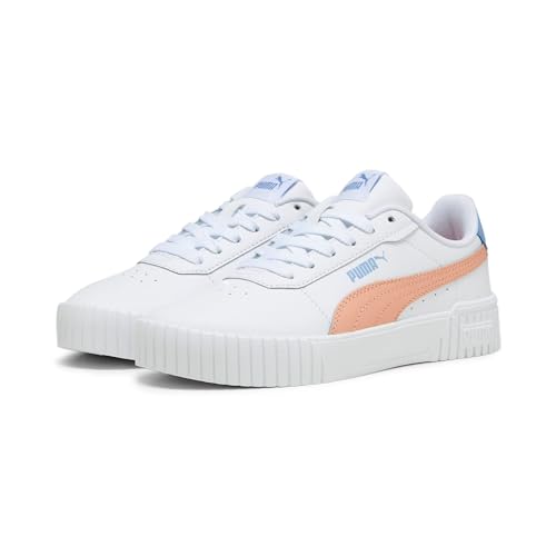 Puma Fille Carina 2.0 Jr Baskets,Puma White Poppy Pink Blissful Blue,36 EU