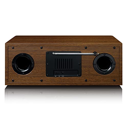 Lenco DIR-270 Internetradio mit DAB+ - CD/MP3-Player - Bluetooth - Spotify Connect - Wi-Fi - 2,8“ Farbdisplay - AUX - Weckfunktion - 2 x 10 Watt RMS - Fernbedienung - Holz/Silber