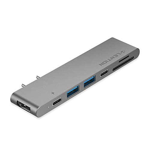 LENTION USB C Portable Hub with 100W Power Delivery, 40Gbps USB C Data Adapter, 4K HDMI, 2 USB 3.0, SD/Micro SD Card Reader Compatible 2016-2020 MacBook Pro 13/15/16, New Mac Air (CB-CS63, Space Gray)