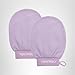 Plum Bum K-Spa Exfoliating Glove – Korean Spa-Inspired Body Scrub Mitt for Deep Exfoliation, Smooth Skin & Glow, Reusable Biodegradable Viscose, 2 Pack