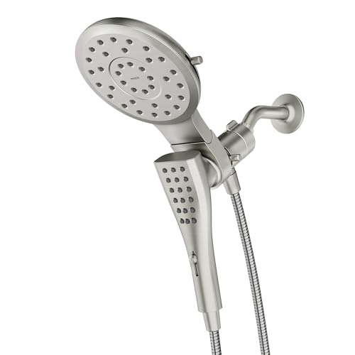 Moen Verso Chrome Round Rain Shower Head and Detachable Handshower Combination with Magnetix Docking