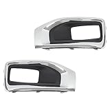 NewYall Chrome Front Left and Right Fog Light Trim Cover for GMC Yukon/Yukon XL Sport Utility 2015-2020
