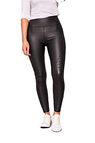 Leggings de piel sintética que no aprietan y estilizan la figura