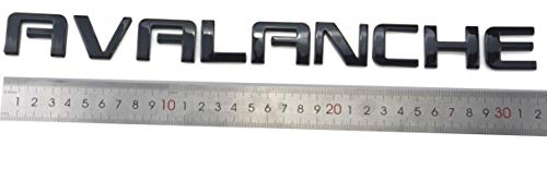 Image of Aimoll 3pcs Avalanche Nameplates Emblem Badge Letter Replacement for GM Chevrolet (Chrome)