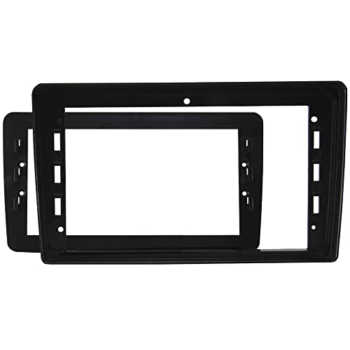 Moldura Painel Adaptador Multimídia 9 Pol Universal Preto