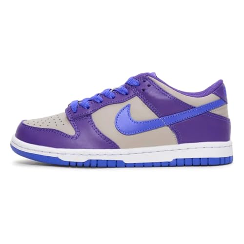 Nike Dunk Low Big Kids' Shoes (College Grey/Wild Grape/White/Persian Violet)