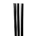 6 Inch Drinking Straws (250 Straws) BPA-FREE BAR-TY TIME! (BLACK)