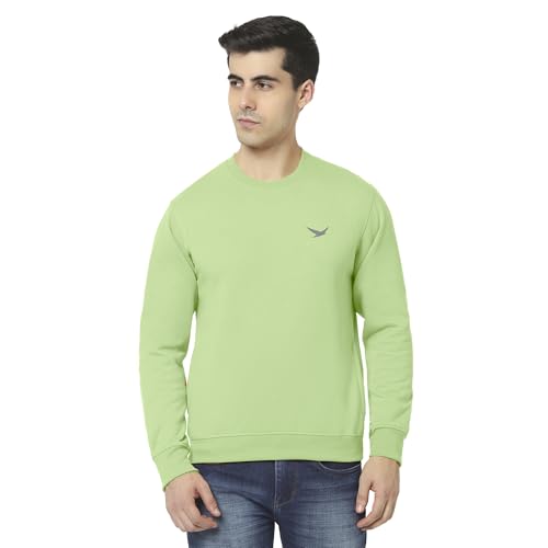 Image of HiFlyers Men's Cotton Blend Casual Crew Neck Sweatshirt