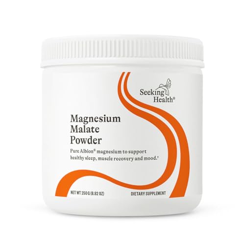 Seeking Health Magnesium Malate Powder - Mineral Supplement Supports Bone Health & Muscle Health - Formula with Dimagnesium Malate to Support Absorption - 500 mg 100 Servings