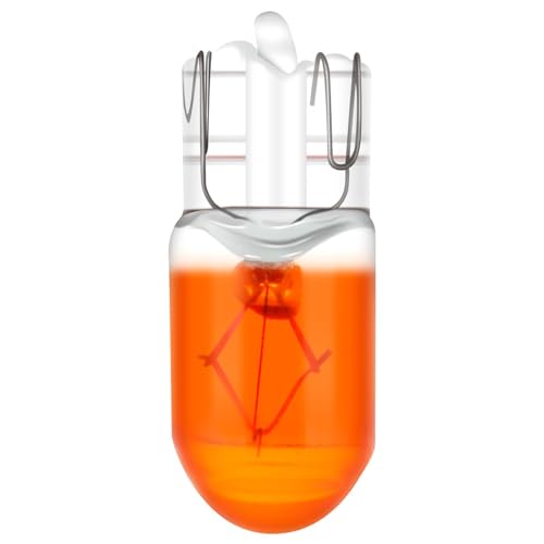 ECCPP 10x Instrument Cluster Dash Panel Lights T10 Yellow Halogen Lights Bulbs W5W 147 152 158 159 161 168 184 192 193 259 280 285 447 464 501 555 558 585 655 656 657 1250 1251 1252 2450 2652 2921