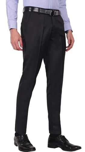 Image of Jack and Jini Formal Pant for Men. Regular Fit, Lightweight, Flat Front, Premium Cotton Polyester Blend Fabric. Office, Party and Casual Wear. Non Stretchable.