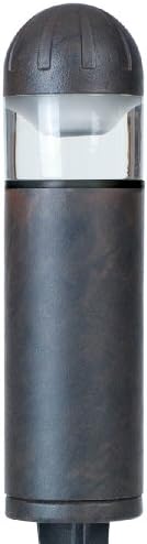 Paradise by Sterno Home Low Voltage Aluminum 20W Bollard, Bronze (Quick Clip Connector, Halogen MR11 Bulb - Include