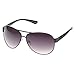 HOTLOVE Eyewear® Premium Sunglasses UV400 Lens Technology – Unisex 6203 Black Frame Fashion Aviator w Black Gradient – Perfectly Match Everyday Apparel for Women & Men