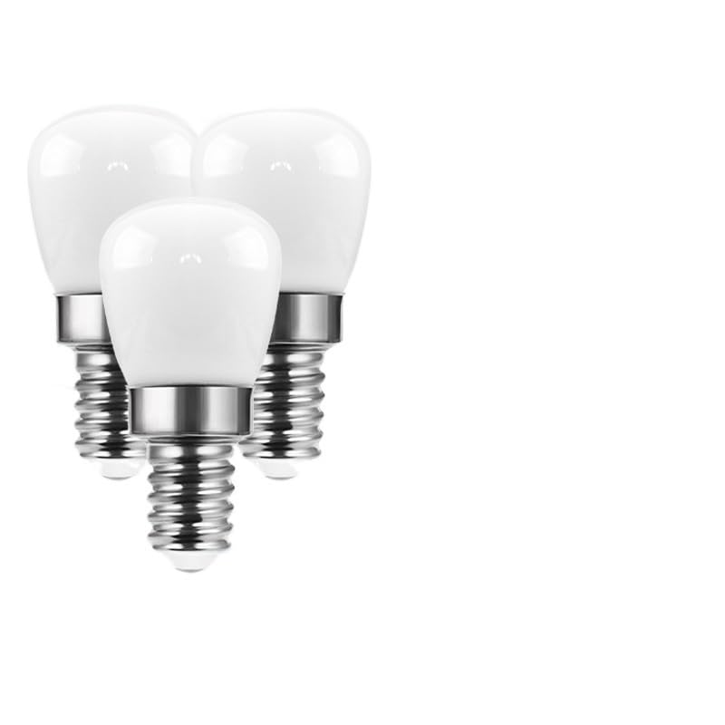 HongHeFu, Paquete de 20 bombillas LED de filamento AC220V ST28 E14 blanco leche mini bombilla pequeña fuente de luz for refrigerador(Warm white)