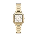 Emporio Armani Orologio in acciaio inossidabile dorato a tre lancette