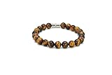 Auras by Osiris Gemstone Beaded Healing Crystal Yellow Tiger Eye Mens Bracelet for Protection Motivation Fashion Accessory Bracelet For Women Feng Shui Energy Jewelry