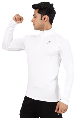 Image of Thrive Mens Slim Fit Pullover Sport and Gym Full Sleeve T-Shirt for Men