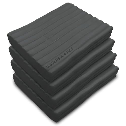 ReArt Non-Drying Oil-Based Modeling Clay 2.6 Pounds, Non Hardening Reusable Non Toxic No Bake Professional Oil Base Sculpting Clay (Black)