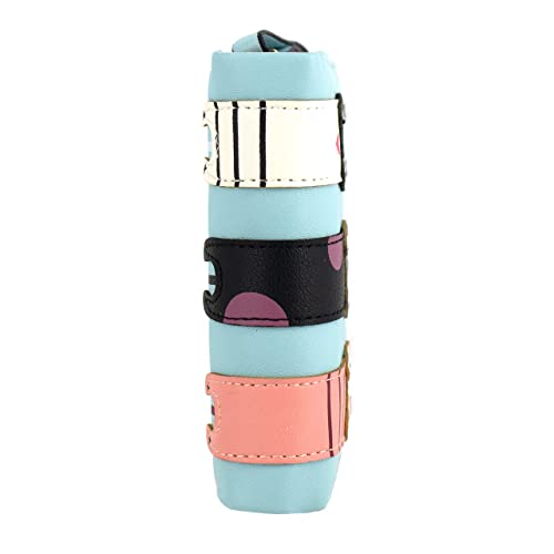 Valentoria® Birthday Gifts For Women's Mini Faux Leather Bifold 3 Cat Design Clutch Wallet (Teal Blue) #TOP1